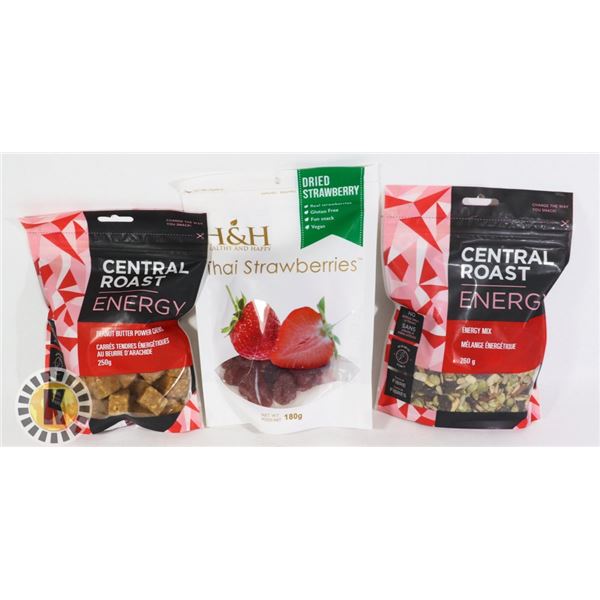 BAG OF CENTRAL ROAST AND H&H SNACKS
