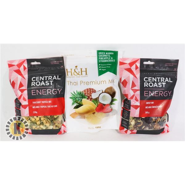 BAG OF CENTRAL ROAST AND H&H SNACKS