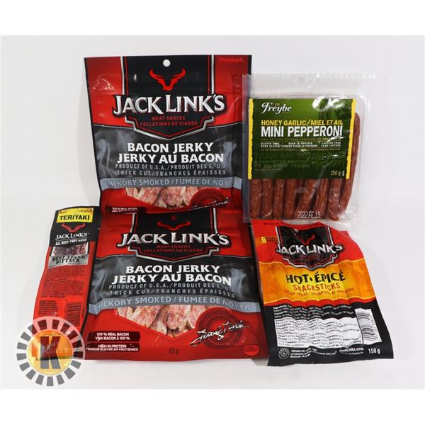 BAG OF JACK LINK'S MEAT SNACK