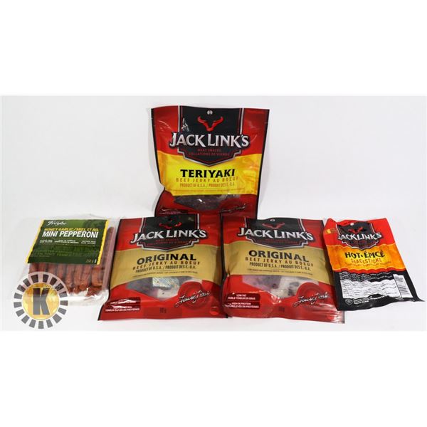 BAG OF JACK LINK'S MEAT SNACK