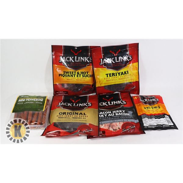 BAG OF JACK LINK'S MEAT SNACK