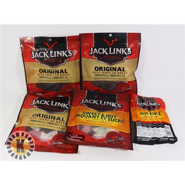 BAG OF JACK LINK'S MEAT SNACK