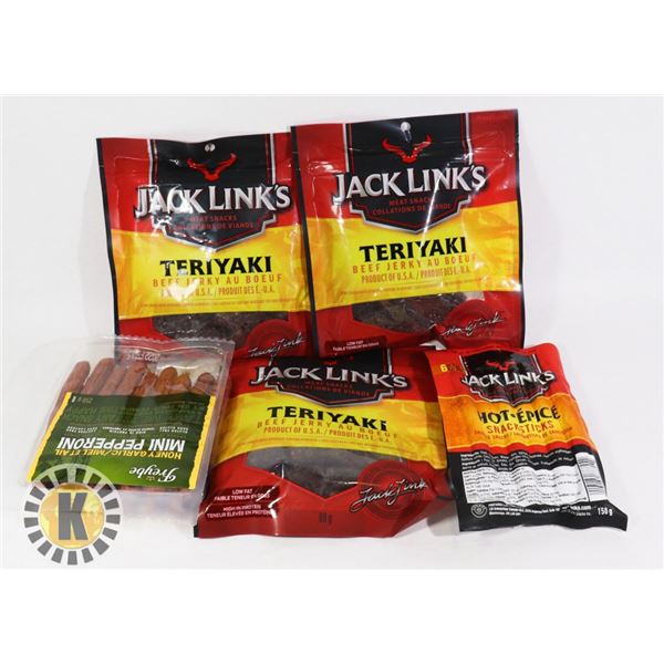 BAG OF JACK LINK'S MEAT SNACK