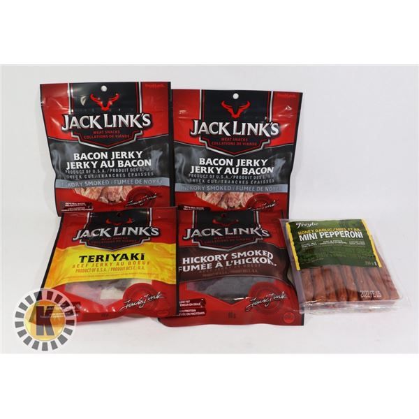 BAG OF JACK LINK'S MEAT SNACK