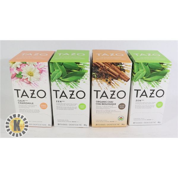 4 PACKS OF TAZO TEA