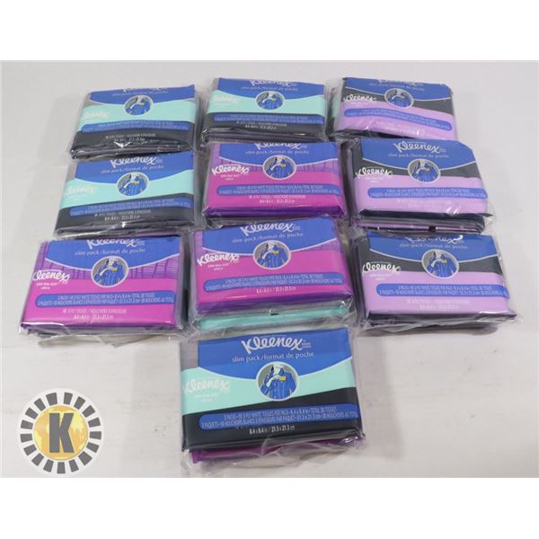 PACKS OF POCKET TISSUES