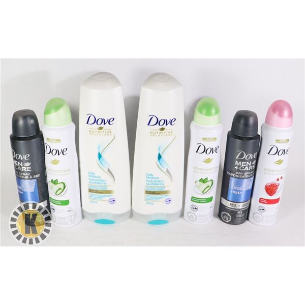 BAG OF DOVE BODY LOTION & MOISTURIZER