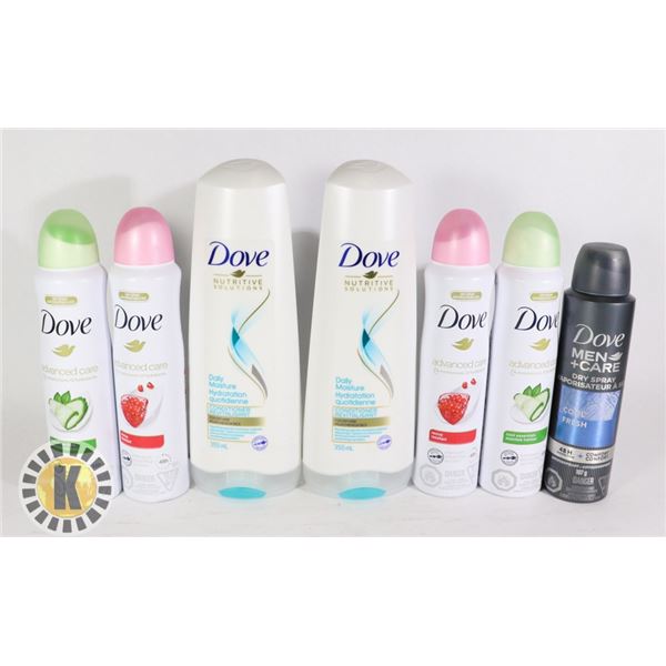BAG OF DOVE BODY LOTION & MOISTURIZER
