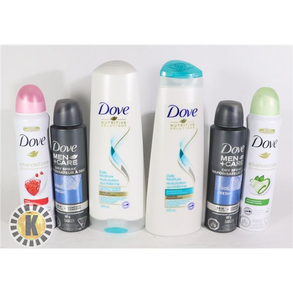 BAG OF DOVE BODY LOTION & MOISTURIZER