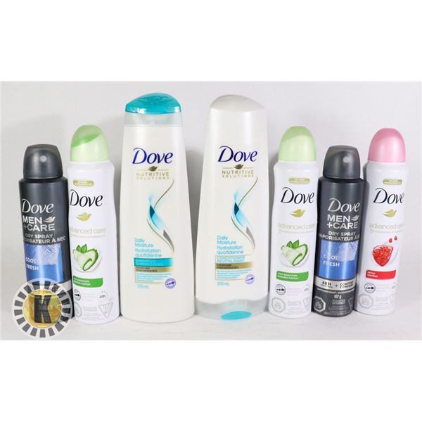 BAG OF DOVE BODY LOTION & MOISTURIZER