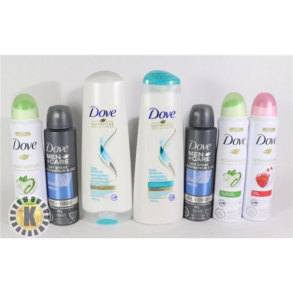 BAG OF DOVE BODY LOTION & MOISTURIZER