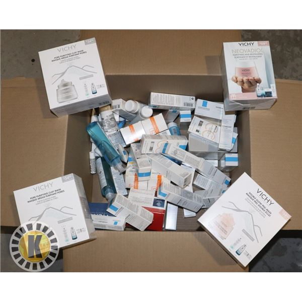 BOX OF NEW VICHY SKIN CARE PRODUCT