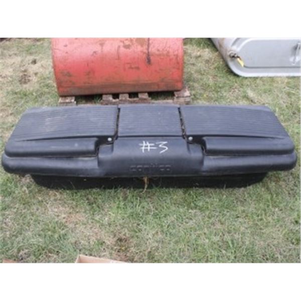 BLACK PLASTIC TRUCK TOOL BOX