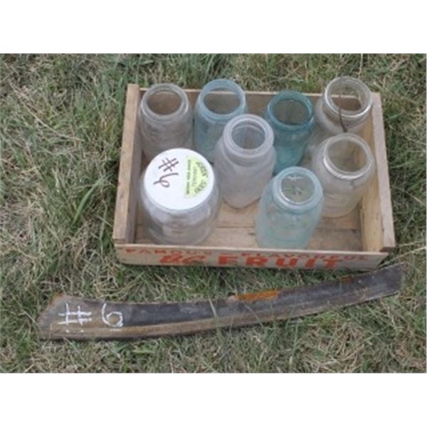 APPROX 7 JARS & SYTHE