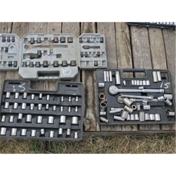 3 TRAYS OF ASSORTED SOCKETS