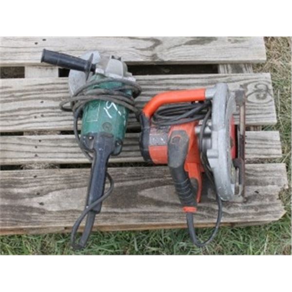 GRINDER & SKILL SAW (WORKING)