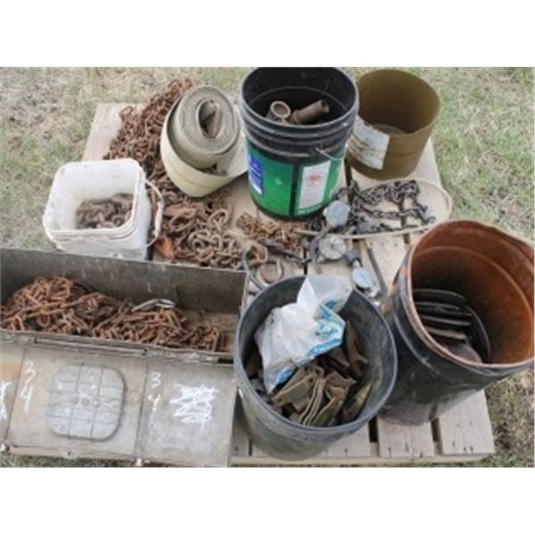 QUANTITY OF CHAINS, TILLINGS, DISCS, STRAP