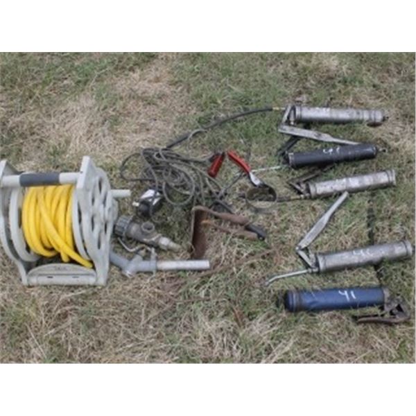 GREASE GUNS, GARDEN HOSE & MISC