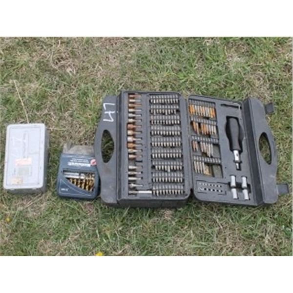 ASSORTED DRILL BITS, SCREW DRIVER BITS
