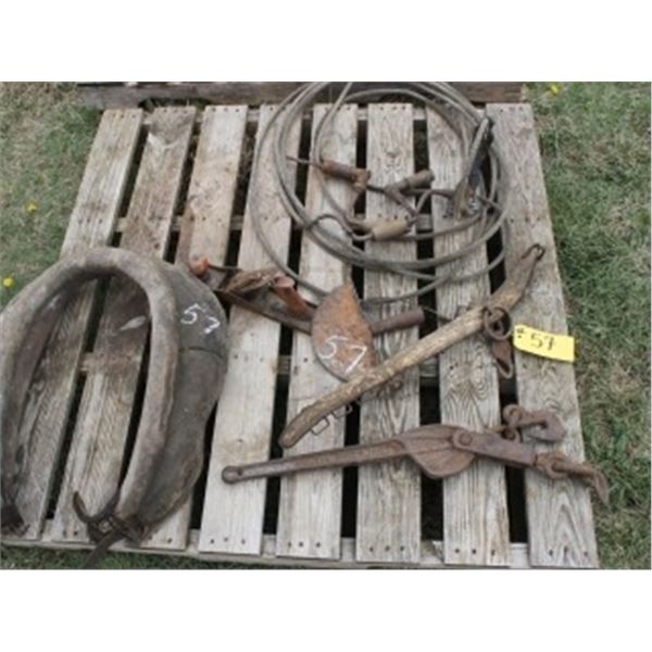 OLD CHAIN BOOMER, COLLAR, LARIAT