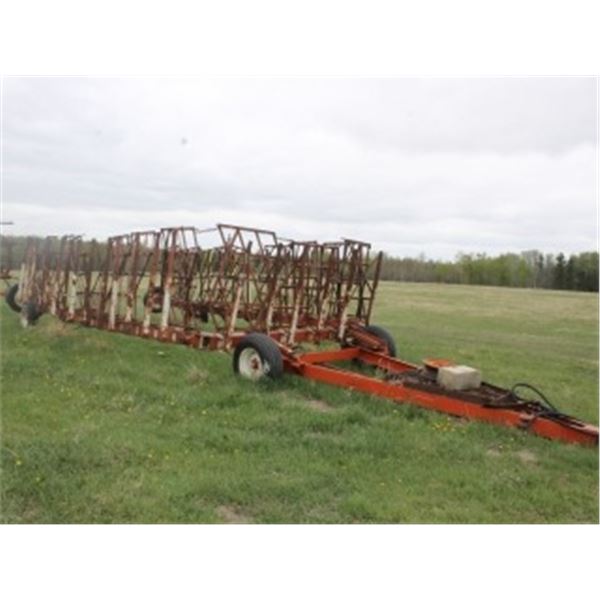 17 SECTION ROLLING DRAW BAR C/W HARROWS