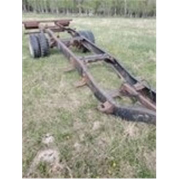 TRUCK FRAME C/W REAR AXLE AND BALL HITCH