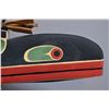 Image 8 : NATIVE AMERICAN ESKIMO WOODEN MASK AND STAND SIGNED