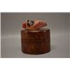 Image 5 : CANADIAN NORTH WEST COAST CARVED WOODEN BOX BY ARTIE GEORGE