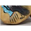 Image 8 : NATIVE AMERICAN DRUM WITH PAINTED DESIGN BY RABBIT