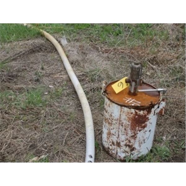 APPROX 10 GALLON AIR TANK & 20' SUCTION HOSE