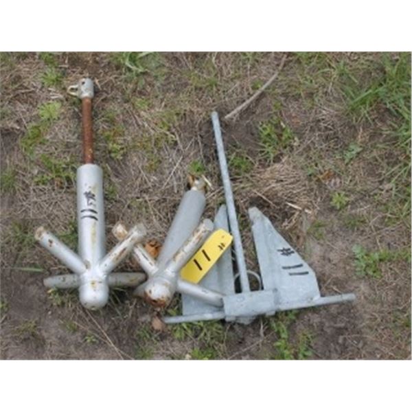 3 BOAT ANCHORS