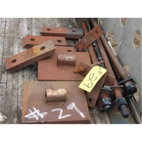 MISC STEEL AND BOLTS ON DECK