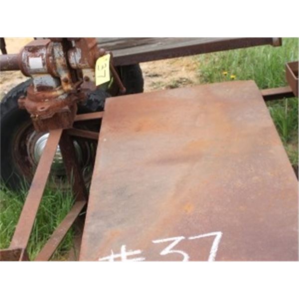 41" X 48" STEEL TABLE C/W SWIVEL VISE