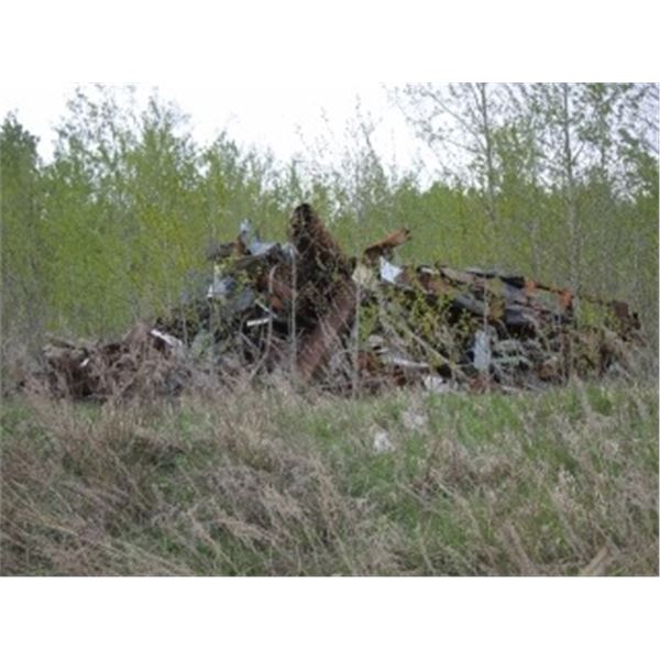 PILE OF SCRAP IRON ON LOCATION