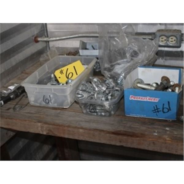 QUANTITY OF BOLTS AND CABLE CLAMPS