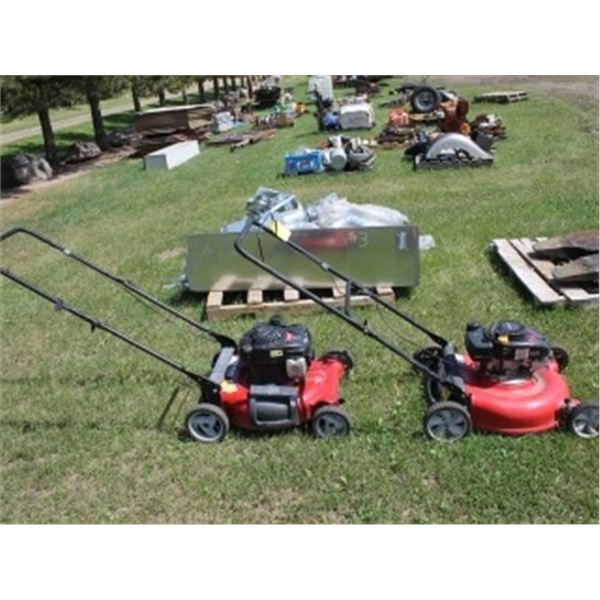 2 NEWER PUSH MOWERS