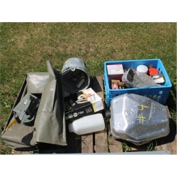 WINCH, 2 PAILS, FILTERS & ROTAX EXHAUST