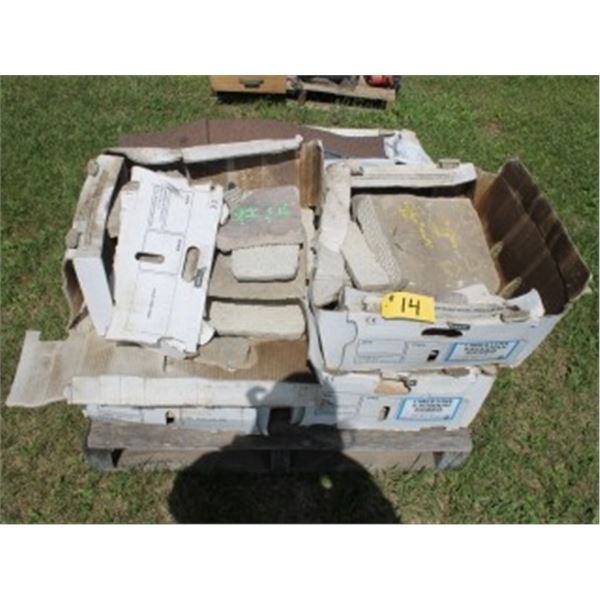 PALLET OF STONE & MISC SHINGLES