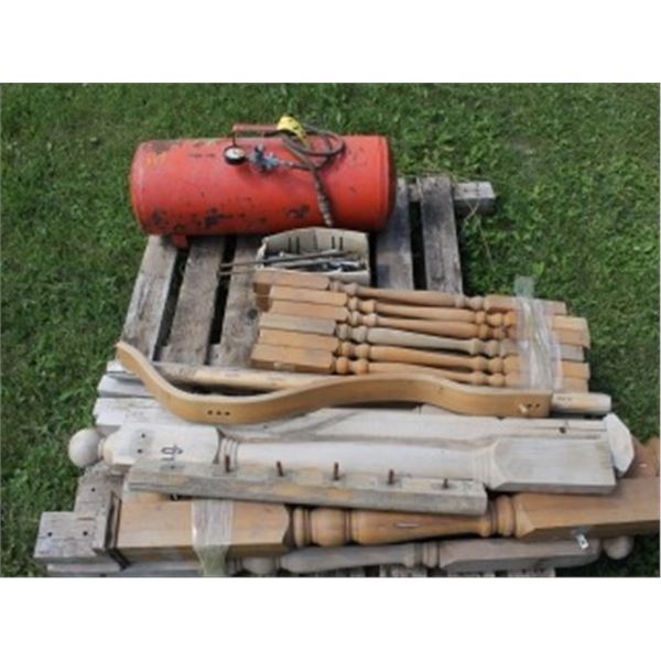 AIR TANK, SPINDLES, BOLTS