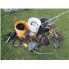 Image 1 : BURDIZO, BRIDLES, BITS, HORSE RIDING HELMETS, 3 PAILS OLD MISC HARNESSES