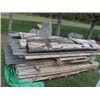 Image 1 : PALLET OF 2 X 8'S, METAL CLADDING, 2 HIGH CHAIRS