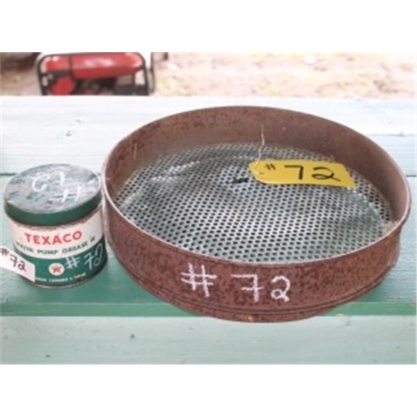 TEXACO GREASE CAN & SIFTER