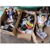 Image 1 : 3 BOXES OF ASSORTED FIQURINES, ETC