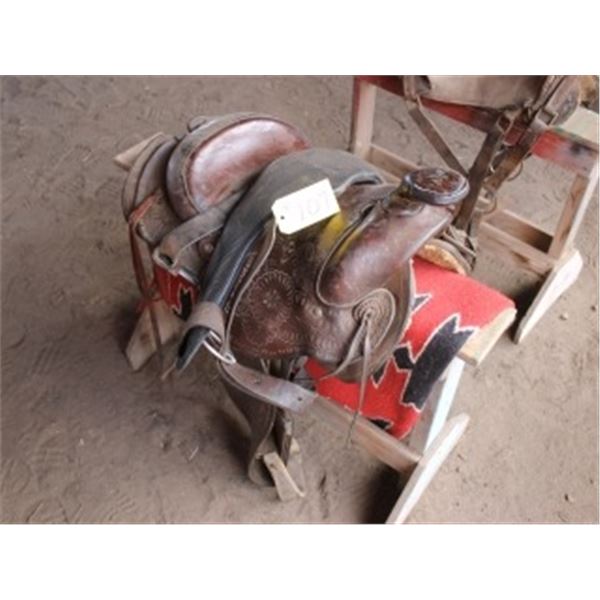 STOCK SADDLE & BLANKET