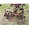 Image 3 : 2 BOTTOM HORSE DRAWN PLOW C/W SEAT