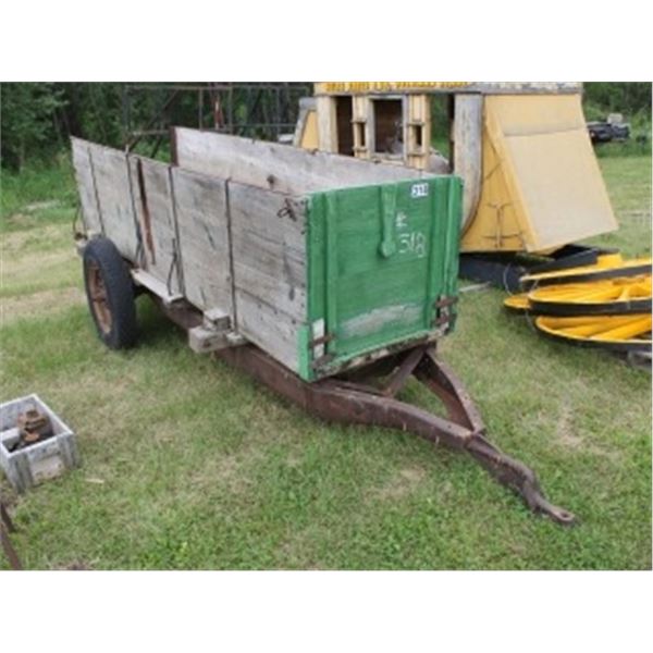 SINGLE AXLE WAGON C/W GRAIN BOX
