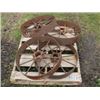 Image 1 : 4 - APPROX 26" STEEL WHEELS (ALL FOR ONE MONEY)