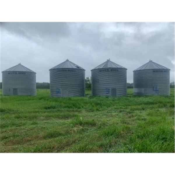 WESTEEL 5000 BU GRAIN BIN C/W WOOD FLOOR (PAINTED LOT 1)