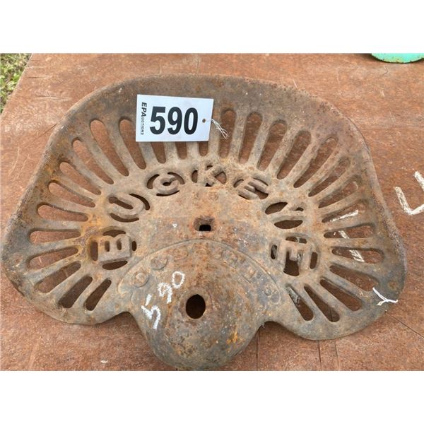 "BUCKEYE COSSITTS" ANTIQUE TRACTOR SEAT