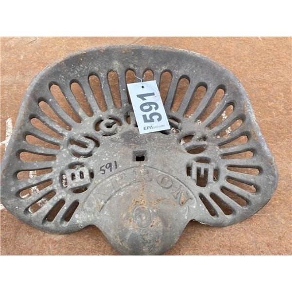 "BUCKEYE AKRON" ANTIQUE TRACTOR SEAT